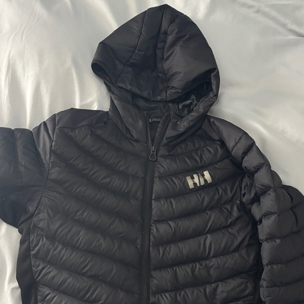 Helly Hansen Black Quilted Jacket with Hood